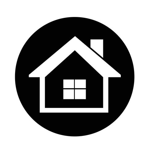 Real estate house icon vector