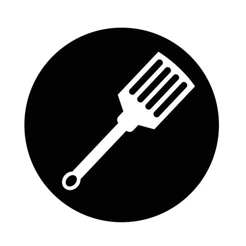 icono de cocina espátula vector