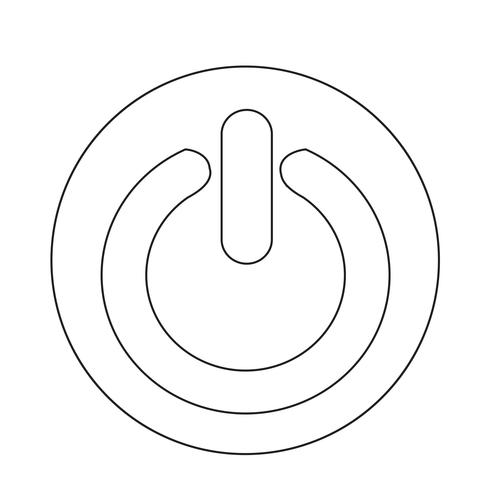 On Off switch icon vector