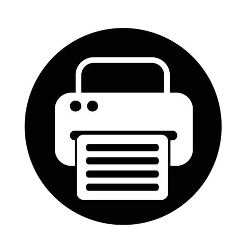 icono de fax web vector