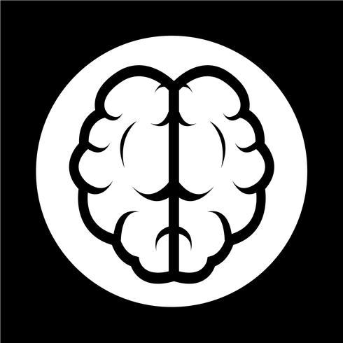 Brain icon vector