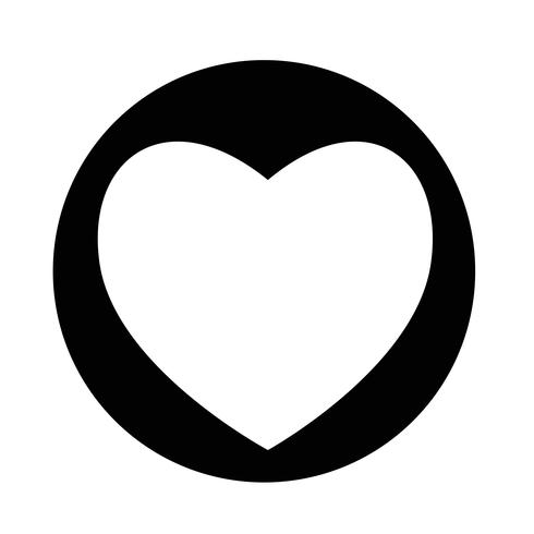 Heart icon vector