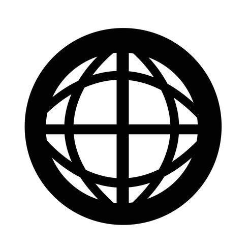 Globe earth icon vector