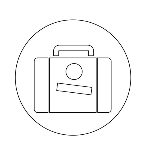 Icono de maleta vector
