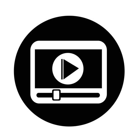 media player icon vector