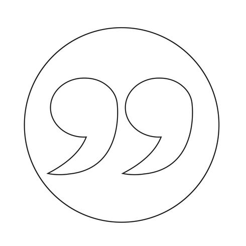 Blockquote  icon vector