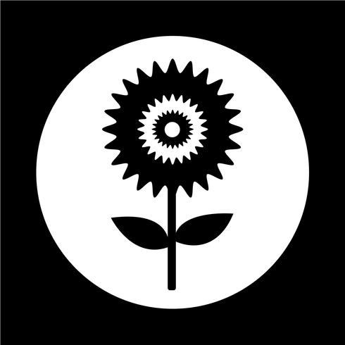 Icono de flor vector