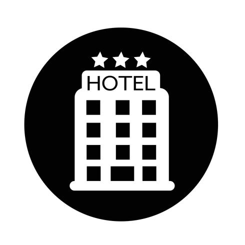 icono de hotel vector