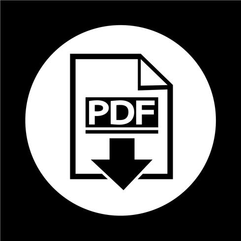 Icono de PDF vector