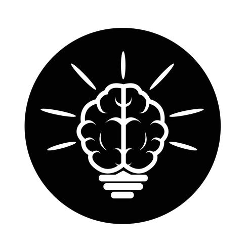 Brain icon vector