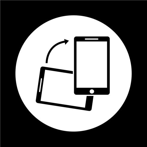 mobile phone  icon vector