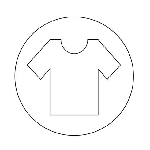 T-shirt icon vector