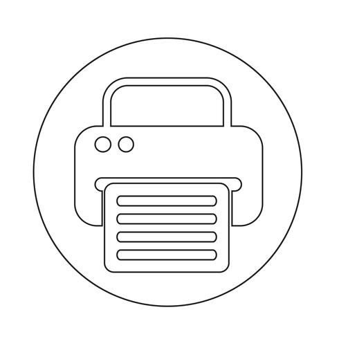 fax web icon vector