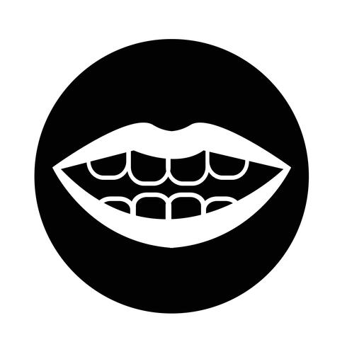 mouth icon vector