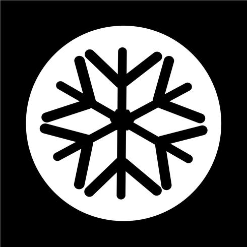 Snowflake icon vector