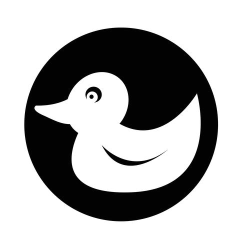 Duck icon vector