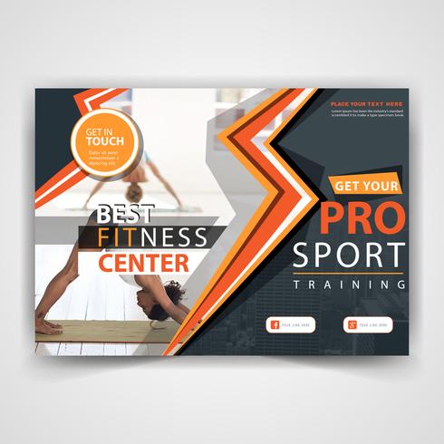 Abstract Fitness Flyer Template Download Free Vectors Clipart Graphics Vector Art