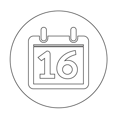 Icono de signo de calendario vector