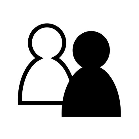 Sign of  people icon vector