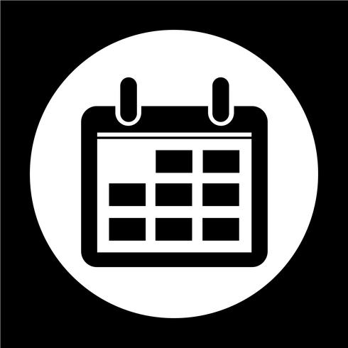 Sign of  Calendar icon vector