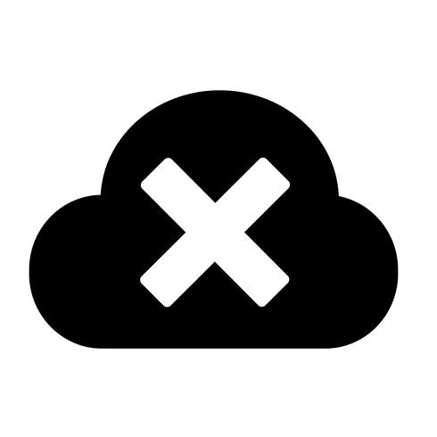 Sign of  Cloud icon vector