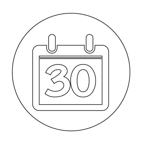 Sign of  Calendar icon vector