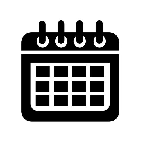 Icono de signo de calendario vector