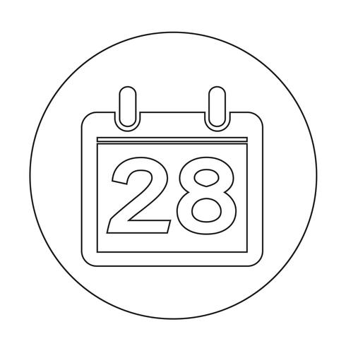 Sign of  Calendar icon vector
