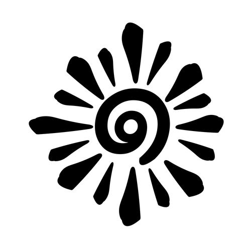 Sign of  sun icon vector