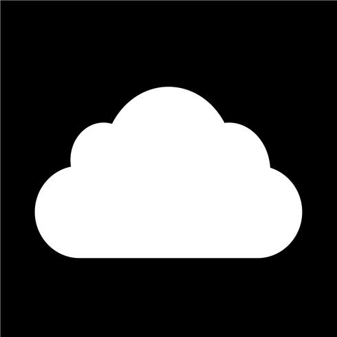 Icono de signo de nube vector