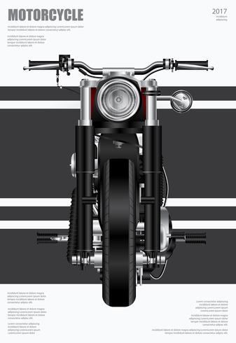 Poster Chopper Motorcycle isolated Vector Illustration