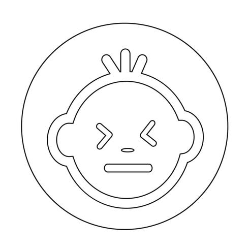 Baby Face Icon vector