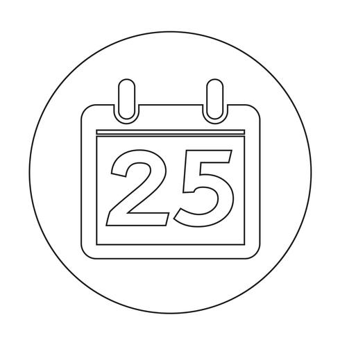 Icono de signo de calendario vector