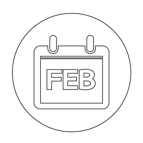 Sign of  Calendar icon vector