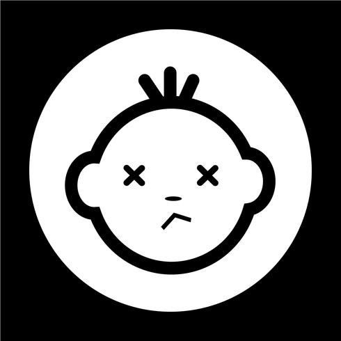 Baby Face Icon vector