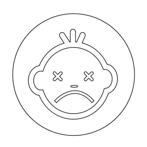 Baby Face Icon vector