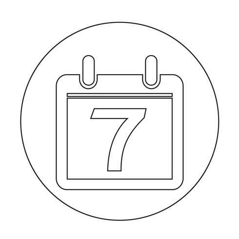 Icono de signo de calendario vector