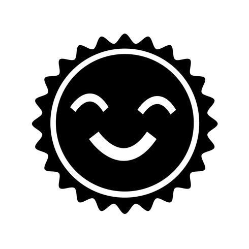 Icono de signo de sol vector