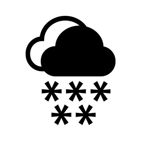 Icono de lluvia de nubes vector