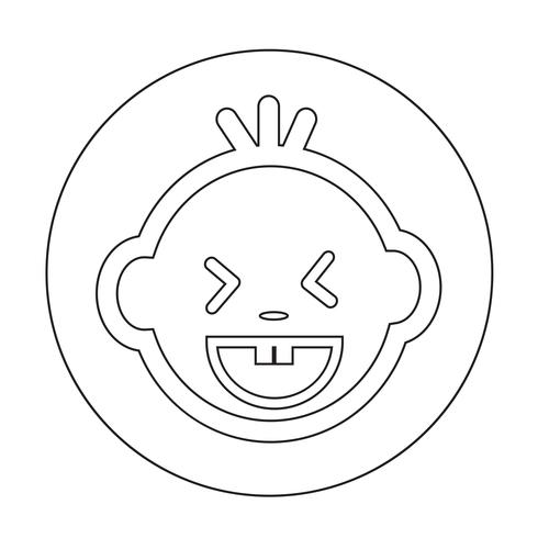 Baby Face Icon vector