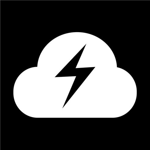 Icono de signo de nube vector