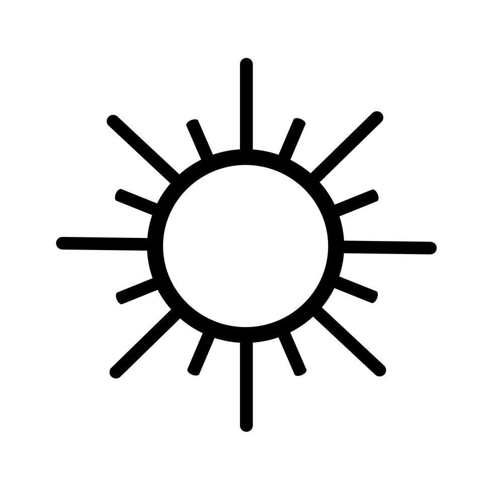 Sign of sun icon 569469 Vector Art at Vecteezy