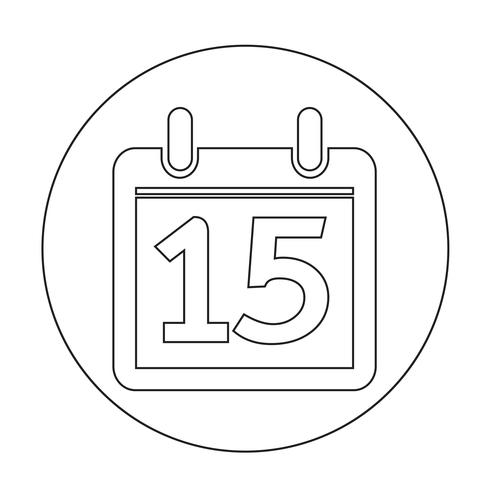 Icono de signo de calendario vector