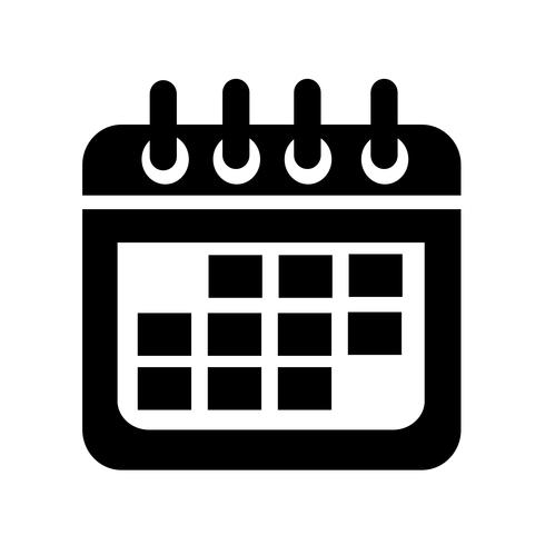 Icono de signo de calendario vector