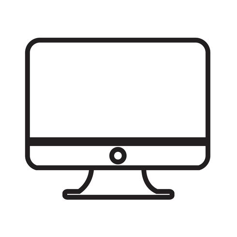 Desktop Computer Icon vector