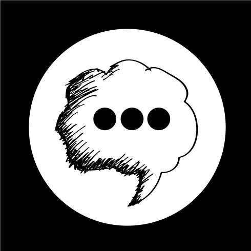 Speech Bubble icon vector