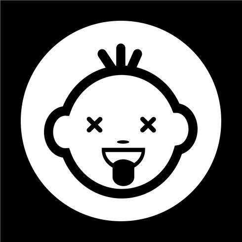 Baby Face Icon vector