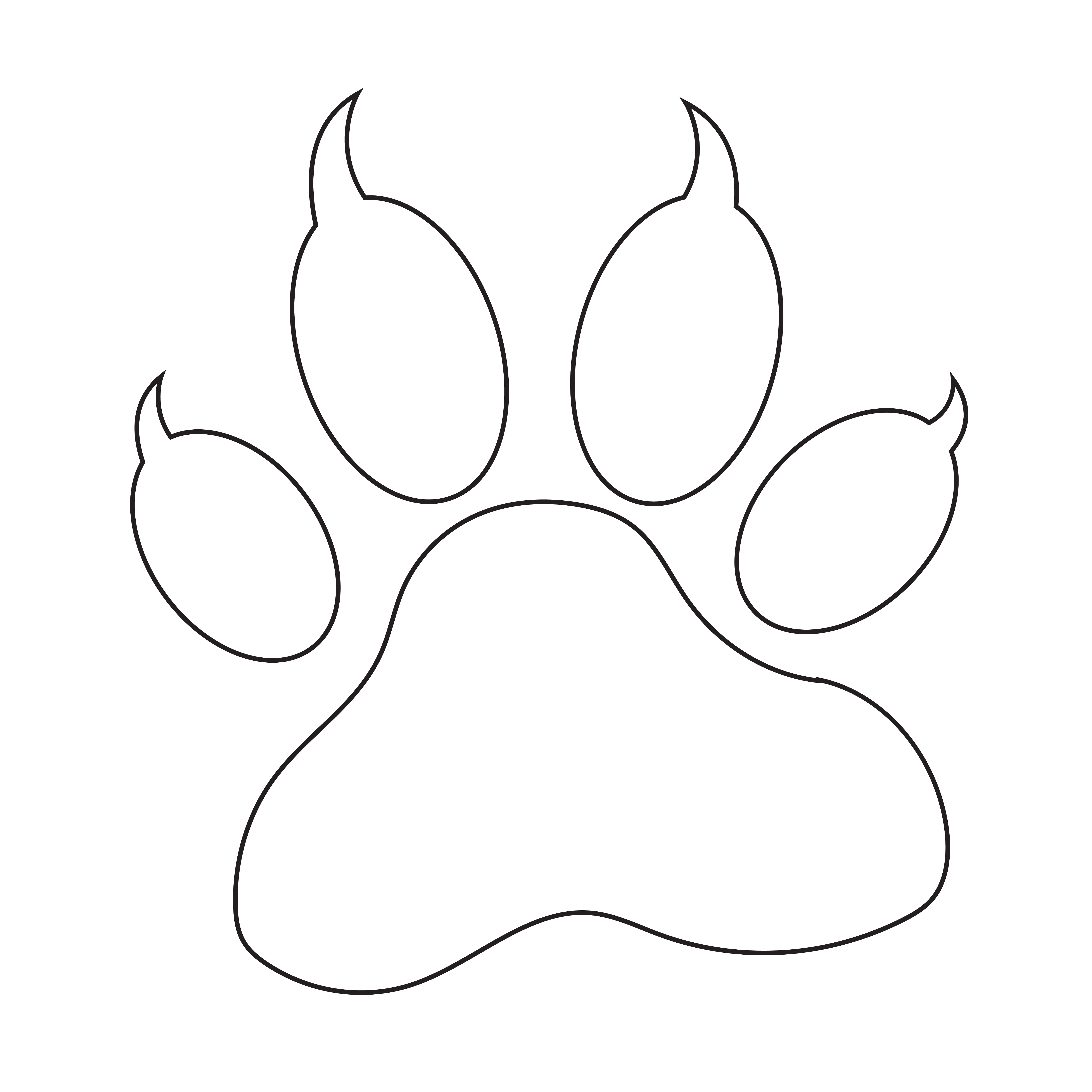 Download animal paw print icon - Download Free Vectors, Clipart ...