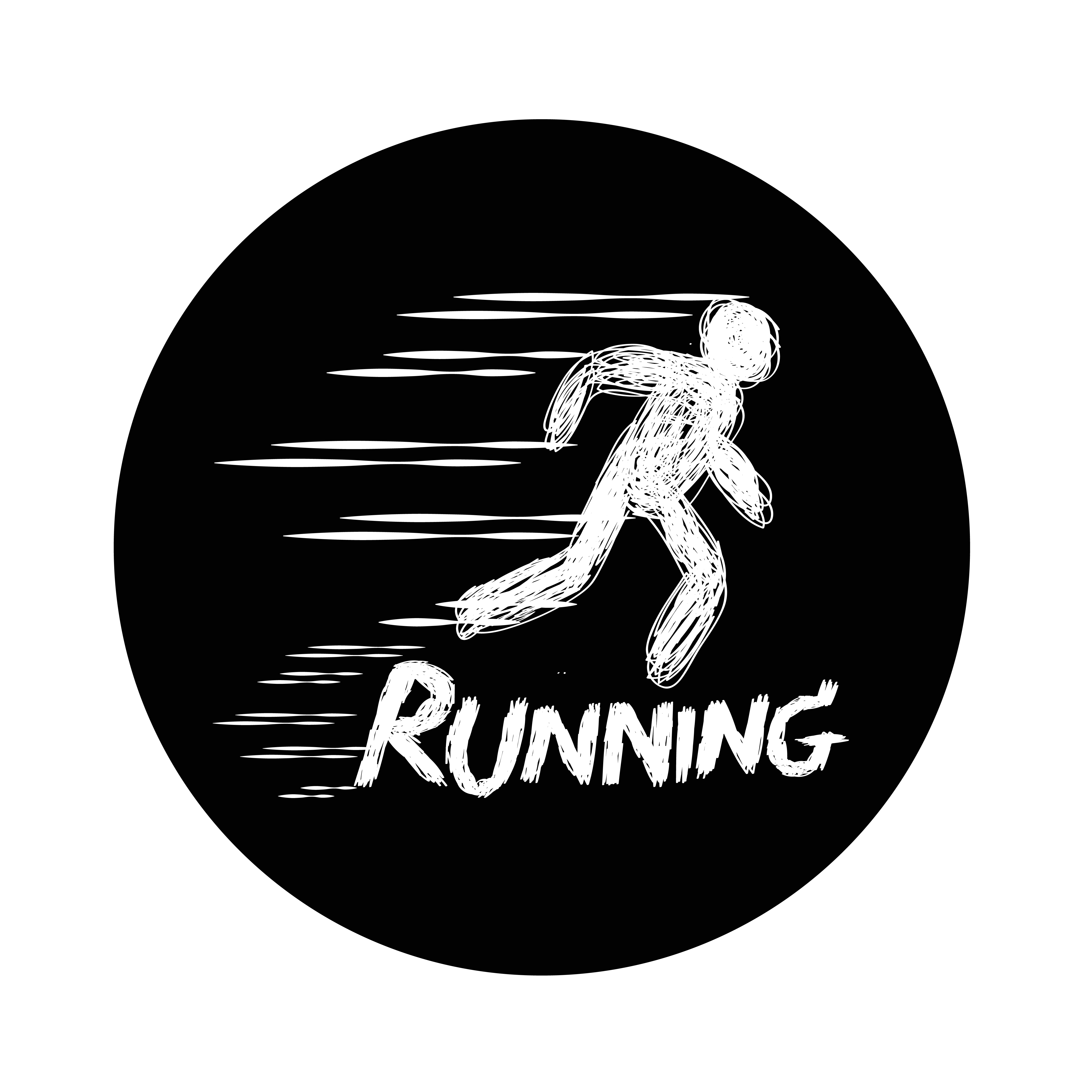 Running sign. Running sign