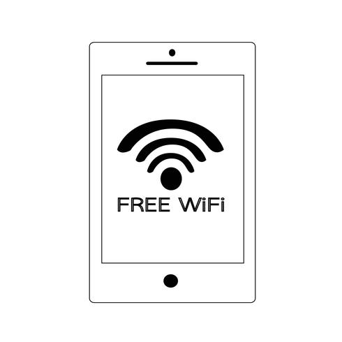 Sign of  wifi icon vector